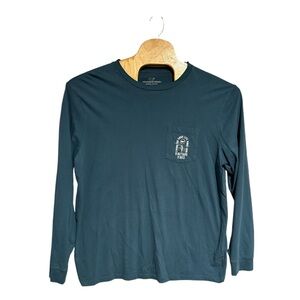 Vineyard Vines Men’s Living The Good Life Long‎ Sleeve Pocket T-shirt Size XL